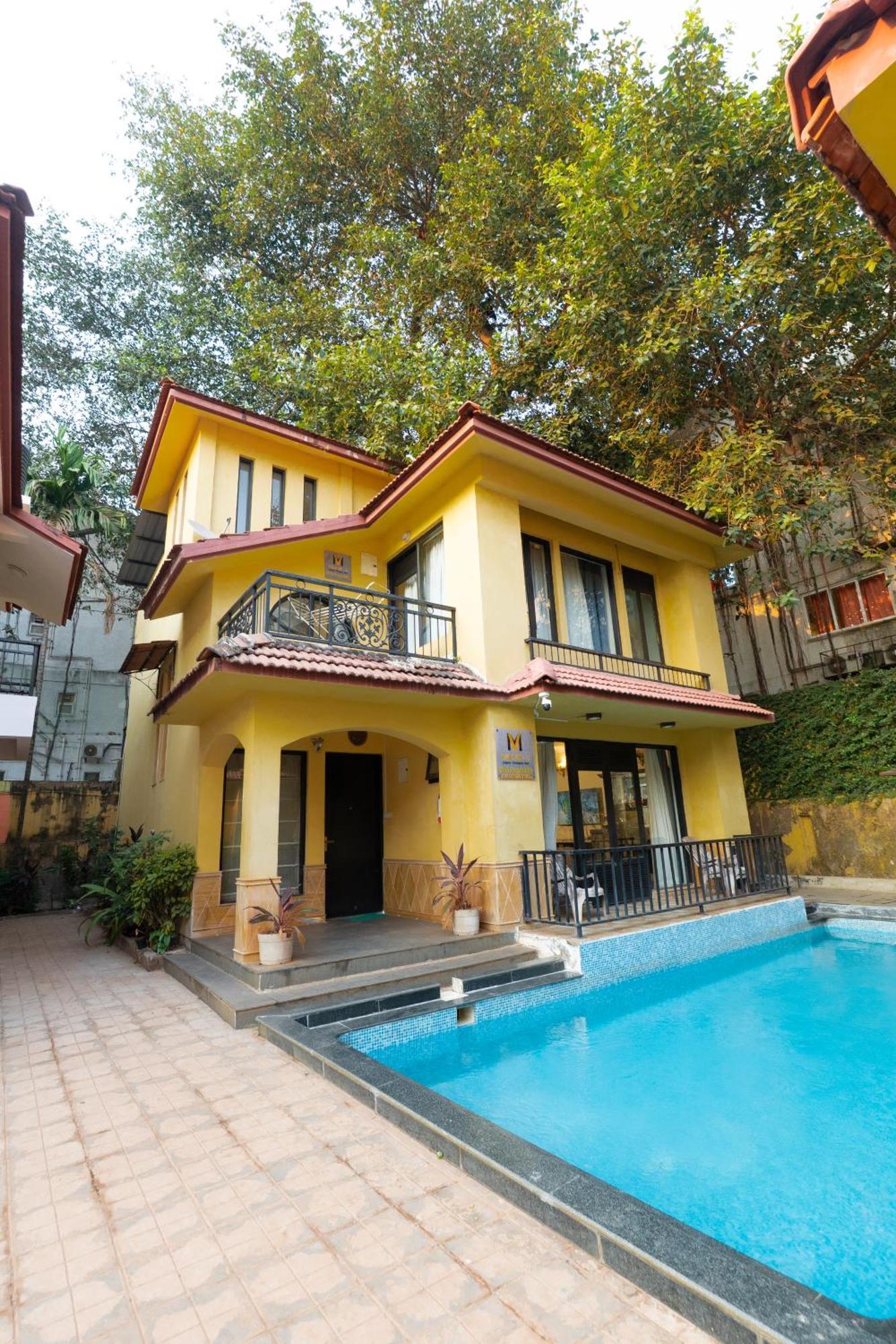 Villa M - Lagoon 4 Calangute 3Bhk Pool Facing, Breakfast Included Goa Velha Esterno foto